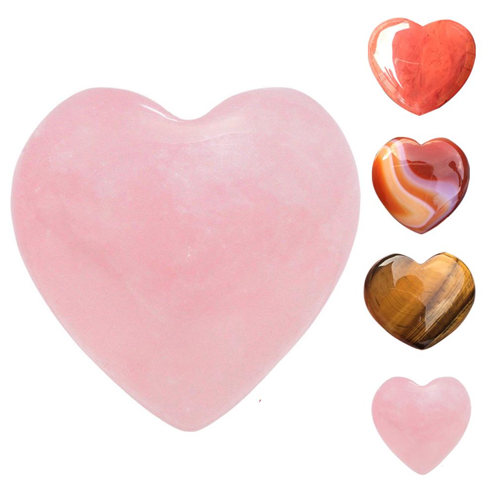 Love Heart Shaped Gemstone,Natural Rose Quartz