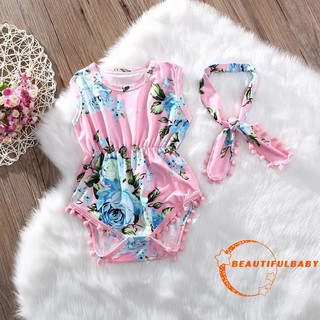 YA.-Floral Newborn Baby Girls Clothes Romper Bodysuit (9)