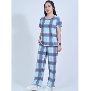 Vied Loungewear Set in Chunky Check