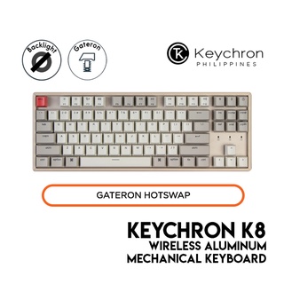 Keychron K8 Mechanical Keyboard (Tenkeyless, Wired/Bluetooth, Non-Backlit, Aluminum, Hot-Swap)
