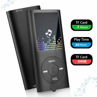 Portable HiFi MP3 Music Player FM Lossless Sound Recorder up to 64GB + earphone