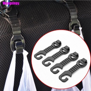 [Wangxinpy] 2pc Solid Car Back Seat Headrest Hanger Holder Hooks For Bag Purse Cloth Grocer