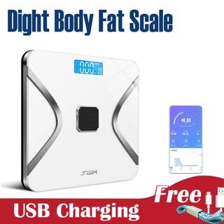 USB Charging Digital Bluetooth Body Fat Weight Scale Body Analysis Electronic Scale Weighing Scale