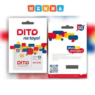 DITO SIM 5G NETWORK SIMCARD with FREE 1 GB Data Simcard
