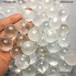 {LUV} Natural Clear Quartz Stone Sphere Crystal Fluorite Ball Healing Gemstone{FC}