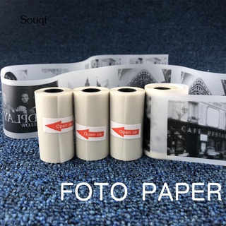 Bluetooth printer PolaroidPortable thermal printer✠SQ 57x30mm Semi-Transparent Thermal Printing Rol
