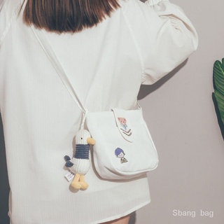 New Japanese Canvas Bag Girl Vintage Fashion2021Shoulder Bag Female Student Crossbody CuteinsSmall Bag Feeling (1)