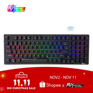 Royal Kludge RK98 Hot-swappable Wireless Mechanical Keyboard with 98keys RGB Backlit Tri-mode For Windows Mac