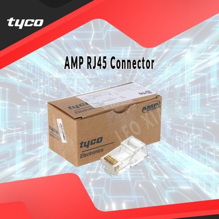 100pcs AMP RJ45 Connector CAT 6 / CAT 5 For Network