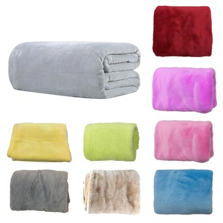Warm Microplush Throw Blanket Rug Plush Fleece Bed Quilt