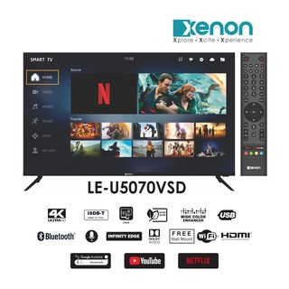 Xenon LE-U5070VSD Android LED TV Infinity Edge with Voice Command