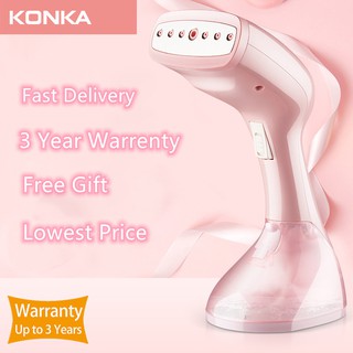 【Free Gift】KONKA Ready Stock Portable Steamer Iron Handheld Garment Steamer for clothes Home Travel (1)