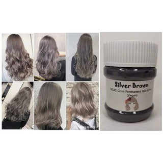 MCAS Silver Brown Semi-Permanent Hair Color (Vegan) - 150ml