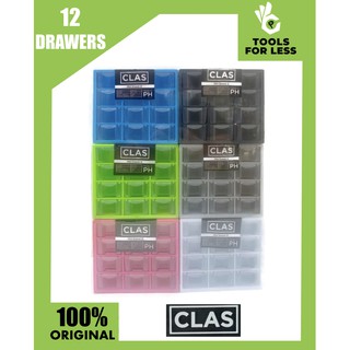Clas 12 Drawers Mini Cabinet Plastic Storage Organizer