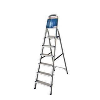 Skyler Aluminum Step Ladder with Handrail STEP 6