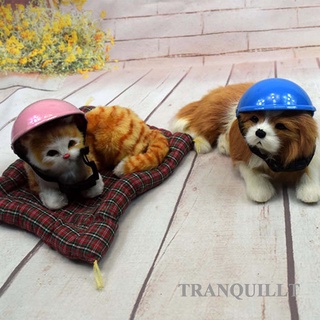 tranquillt Small Dog Cat Helmet Hat Safety Pet Supplies Motorcycle Bike Helmet Cap Outdoor (1)