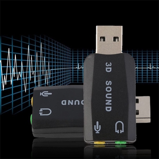 【Ele】USB 2.0 to 3D Mic Speaker Audio Headset Sound Card Adapter