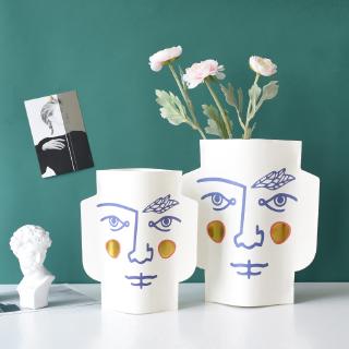 Nordic Paper Vase Creative Flower Holder Bag Home Living Room Decoration