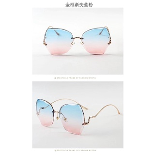 Butterfly flower sunglasses women fashion European and American trend gradient sunglasses (9)