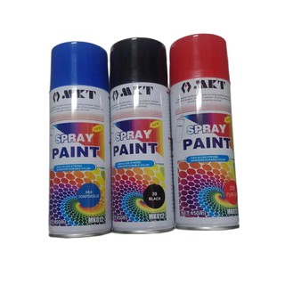 MKT Spray Paint High Gloss Strong Adhesion Durable Color Blue Red Black