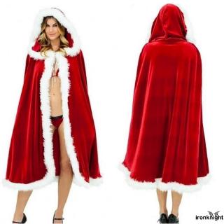 ◕‿◕Adult Child Women Christmas Santa Claus Red Cloak Mrs