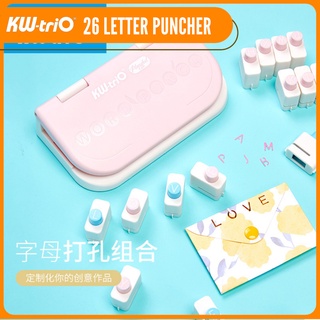 KW-TRIO 26 Alphabet Letter Puncher English Letters Craft Hole Punch Handmade Punchers