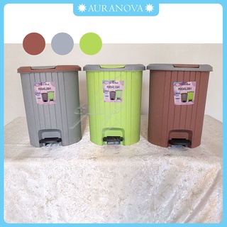 Round Trash Can with Pedal 12L Trash Bin