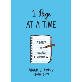 1 PAGE AT A TIME Journal in blue by Adam J. Kurtz (secondhand)