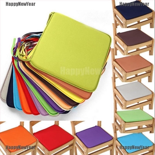 <DYG> Cushion Office Chair Garden Indoor Dining Seat Pad Tie On Square Foam Patio UK