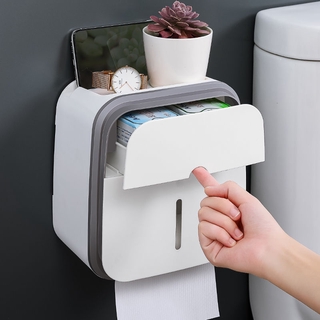 Bathroom non-perforated waterproof paper towel rack (2)