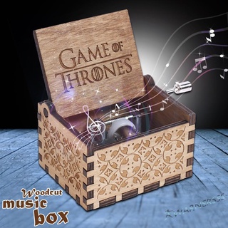 Anysell88 GAME OF THRONES Music Box Engraved Wooden Music Box Crafts Kid Xmas Gifts