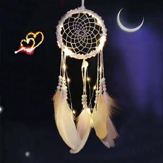 Handmade Dream Catcher with Led Light Creative Hollow Wind Chimes Dreamcatcher Wall Hanging-yimi