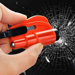 ﹍✲✢3 in 1 car safety hammer car spring type escape hammer window br