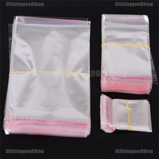 【Ready Stock】✲COD✲ 200PCS Clear Self Adhesive Seal Plastic Bags Candy Jewelry Packing Bags