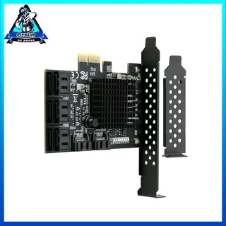 [INStock] PCI-E To Sata3.0 Expansion Card 6G Adapter Card Extend IPFS Hard Disk 88SE9215