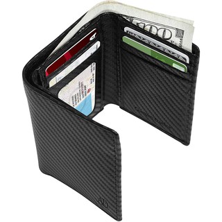 Slim RFID Wallets for Men - Leather Front Pocket Trifold Wallet
