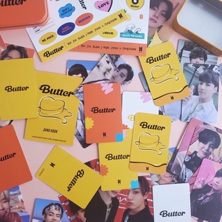 ☬♧ஐKpop BTS Butter Album Cream Peaches Ver. Photo Card Folded Message Card Film Strip Stickers Colle