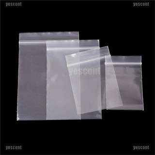 100Pcs 0.12mm Thick Selfseal Bags Resealable Plastic Zip Lock Packaging Bags（yescont）