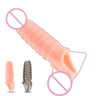 EDcZ OLO Adult Products Reusable Condom Penis Enlargement Penis Extender Sleeve Delayed Ejaculation