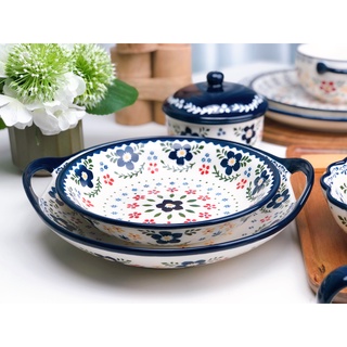 Polish Style Painted Hand-painted Ceramic Noodle Bowl Soup Bowl Ceramic Plate Dinner Plate Dessert P