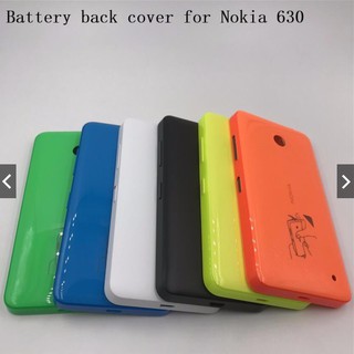 Back Cover Case For Nokia lumia 630 635 636 638 Battery Cover Housing Door With button
