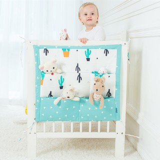 Baby Bed Hanging Storage Organizer Bag Cot Crib Nursery For Toy Diaper Clothes 1Fh7