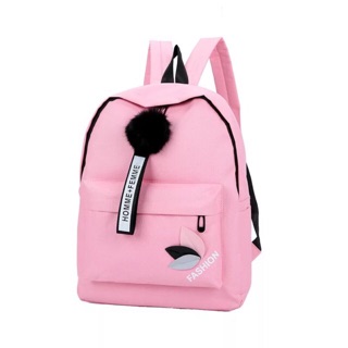 New ! Korean candy color couple backpack school backpack