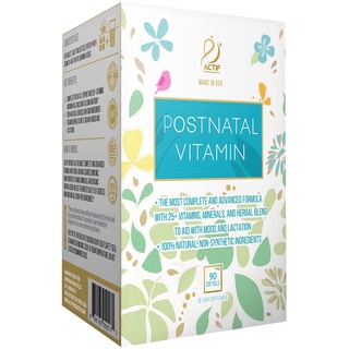 ON-HAND! Actif Organic Postnatal Vitamin with 25+ Organic Vitamins and Organic Herbs, Nursing and La (1)