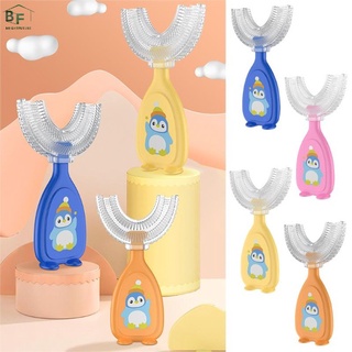New Manual Children U-Shaped Toothbrush Silicone Toothbrush Baby Mouth Cleaning Full Silicone U-Shaped Toothbrush
