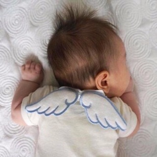 Baby Angel Wings Sweat Towel Big Size35*24cm (7)