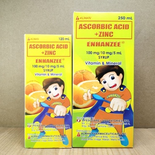 ENHANZEE Ascorbic Acid + Zinc 120mL / 250mL syrup