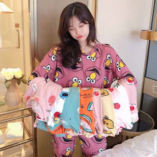Cotton Spandex Terno Pajama Longsleeve Sleepwear For Women