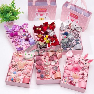Pet Clothing & Accessories☎NEW 24Pcs/Set Children's Hair Accessories Bundle Set With Gift Box（Free G