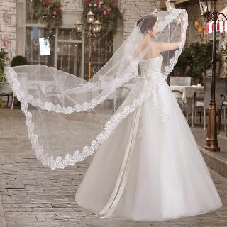 3 Meter White Lace Long Bridal Veil Wedding Veil
